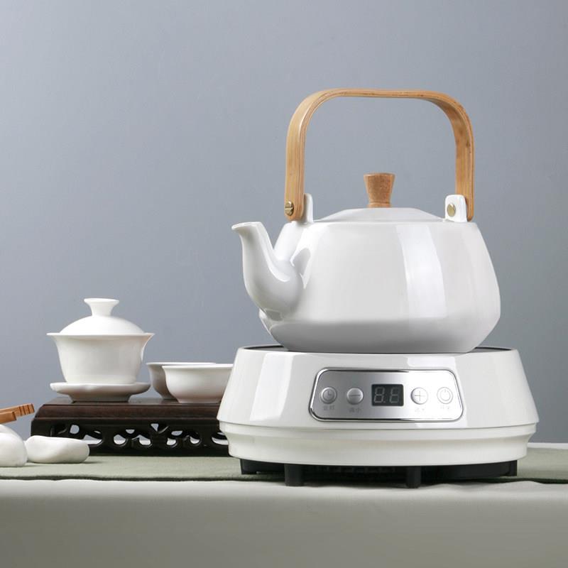 围炉煮茶器电陶炉光波磁炉室内家用茶壶陶瓷玻璃煮茶器煮茶炉套装
