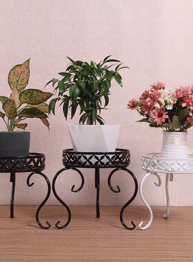 摆放花盆的花架客厅矮架子小单层落地式铁艺客厅绿萝欧式单个阳台
