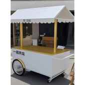 欧式 餐车花车摆摊网红提拉米苏推车展示架 铁艺摊位车移动户外促销