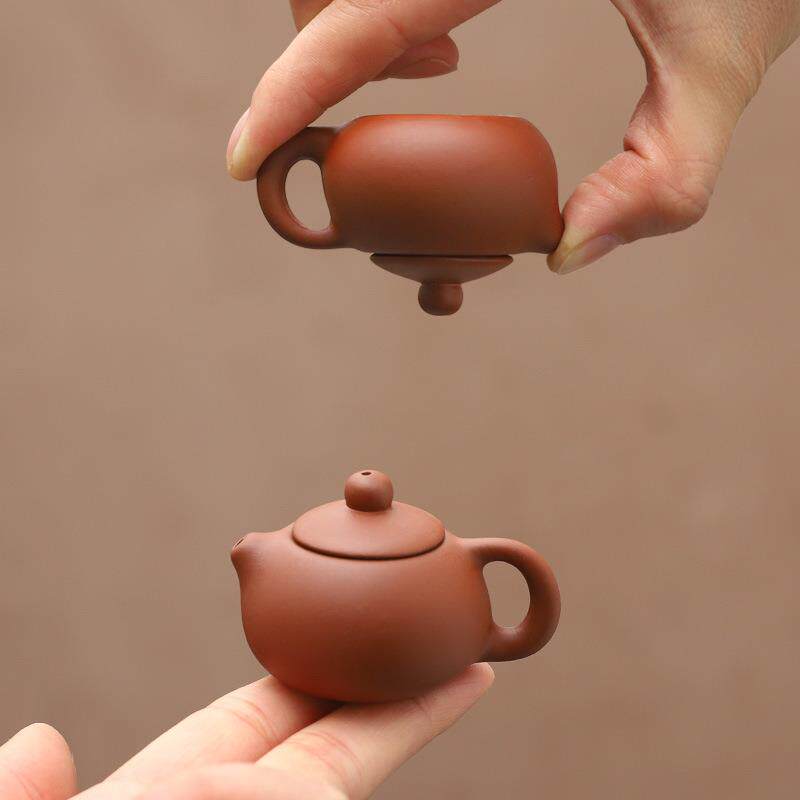 奶茶杯专用指尖壶茶宠摆件泥迷你紫砂小茶壶喷烟西施壶厂家把把壶