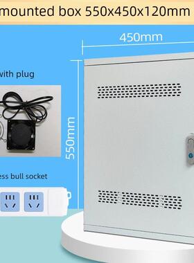 面挂式网络柜550X450壁挂式开关柜监控网络弱电箱