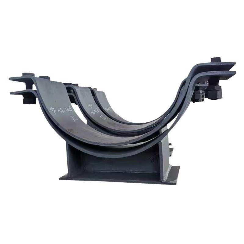 大口径T型滑动管托 抱箍固定座托 管道限位支架 鞍式管夹焊接支座