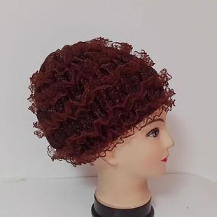 帽子遮白发的头饰新款女夏季薄款爆款蕾丝帽发防晒防尘时尚假发帽