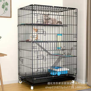 批发厂家直销猫笼猫窝 猫笼猫别墅可折叠单层双层三层四层猫笼子