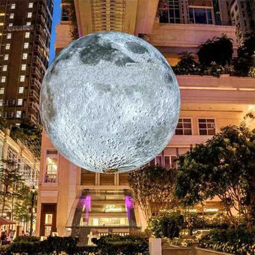 网红打卡充气星球美陈装置户外广告展览发光节日装饰充气模型定制