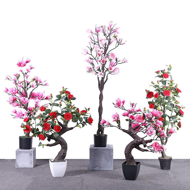 仿真果花树办公家居多用装饰盆栽现代简约塑料过胶无异味厂家直发