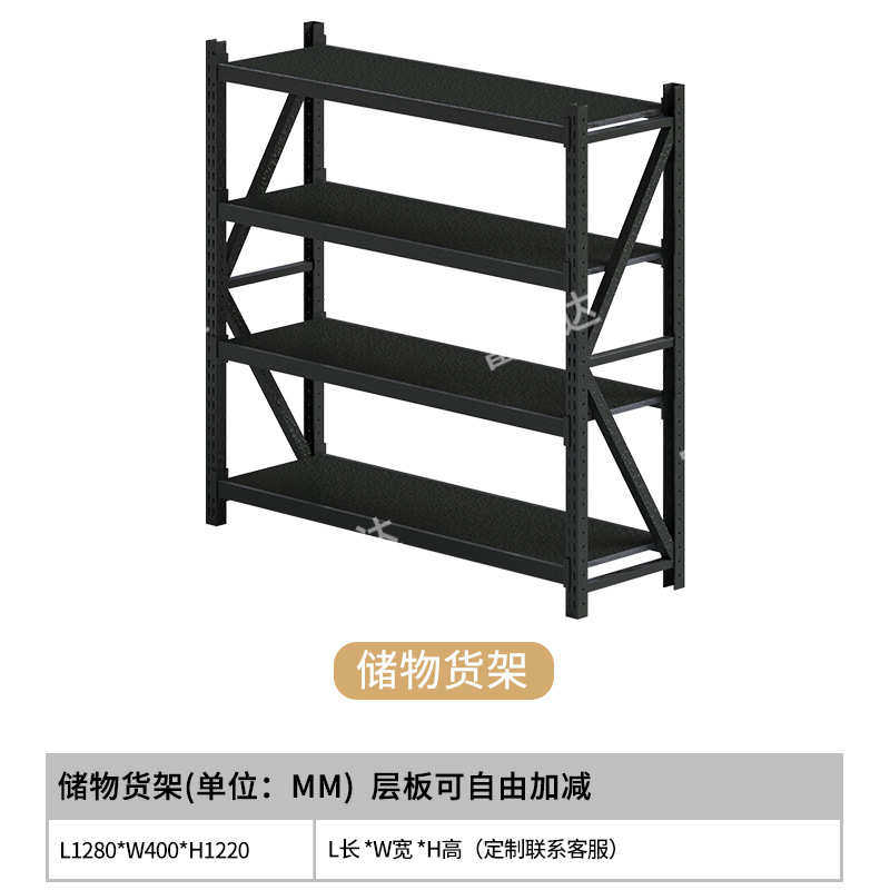 超市货架落地物品置物架摆放靠墙可调节展示架家庭家居常用储物架