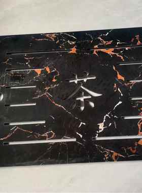 瓷砖盘大理石茶桌台漏水板嵌入HKI式茶海盖板接水盘茶配件茶家用