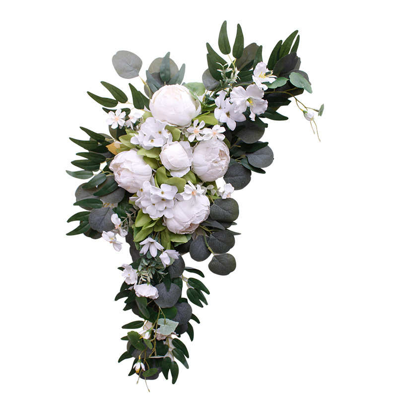 装饰花艺拱门套装牌婚礼背景迎宾仿真花派对装饰花