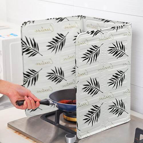 Kitchen Heat-Resistant Oil-Splash Guard for Home Cooking, Al