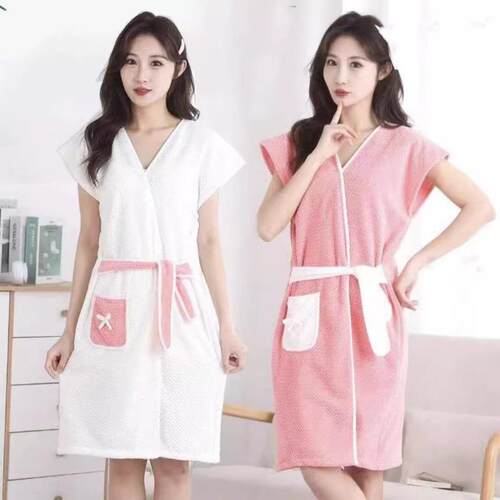 Wearable women's adult tank-style bath dress that can also b