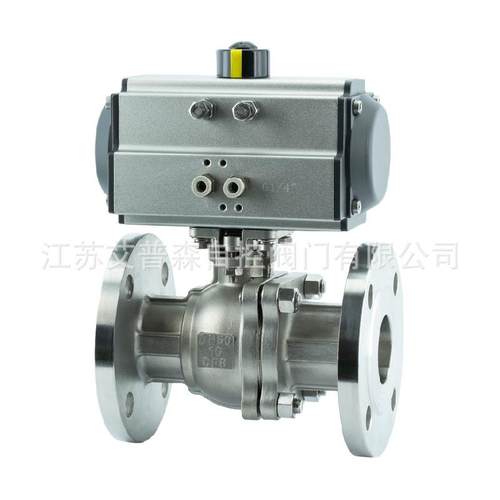 304/316L不锈钢气动调节型耐酸碱腐蚀浮动法兰球阀Q641F-16P/25P