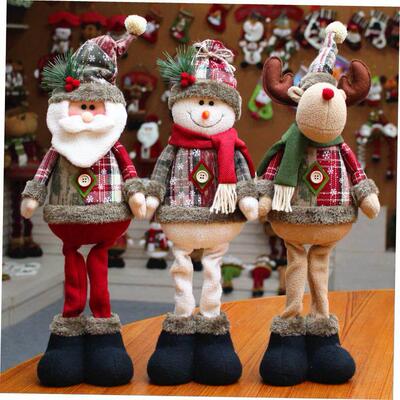 Christmas decorations dolls doll moose 圣诞装饰玩偶摆件