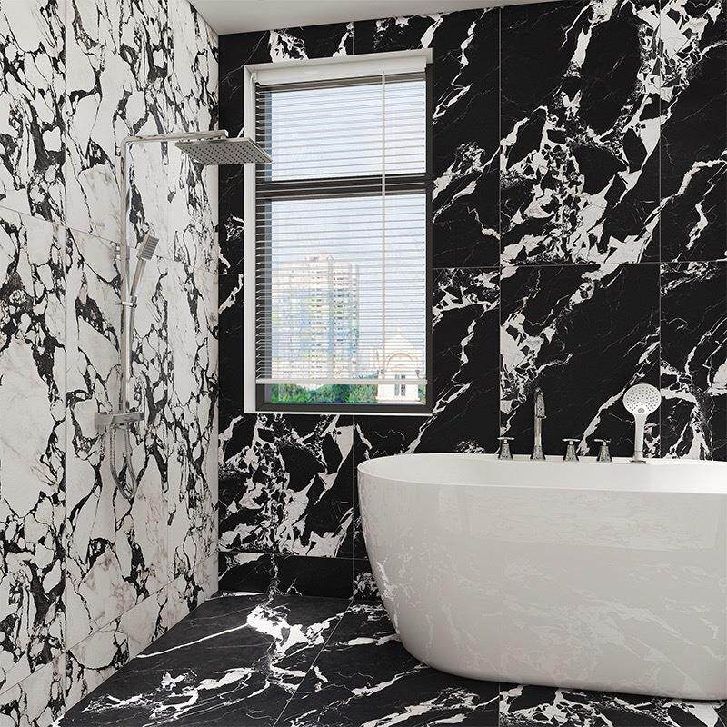 轻奢大理石柔光岩板瓷砖600x1200客餐厅卫生间地板砖柔光仿古