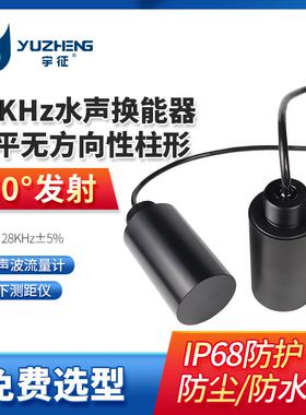 28KHz水平无方向性柱形水声换能器DYW-28-G水下测距探头RS485厂家