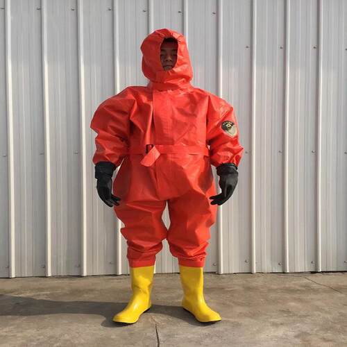 型体防化服液氨氨耐酸HUU碱防剧连毒全密封封闭气重型防轻护服防