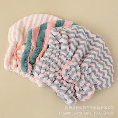 厂家超细纤维珊瑚绒干发帽女吸水速干干发巾新款跨境浴帽韩版