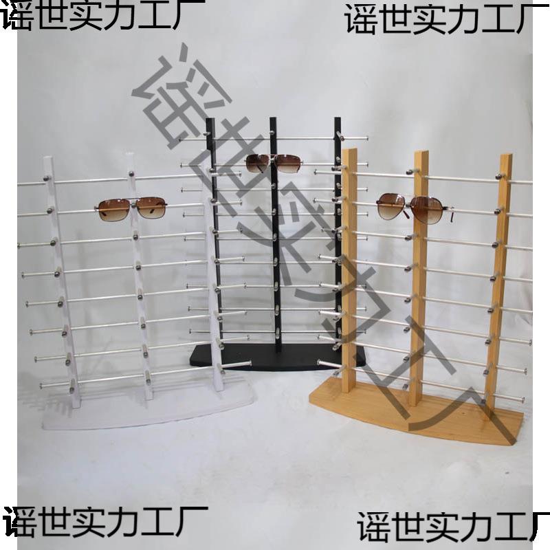 创意眼镜展示架近视眼镜展示架木质太阳镜展示道具陈列架眼镜架子