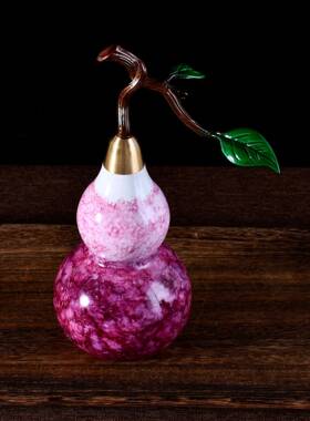 康乾黄铜葫芦家居气客厅摆件挂古口典禅意葫芦F10001-6开葫芦紫东