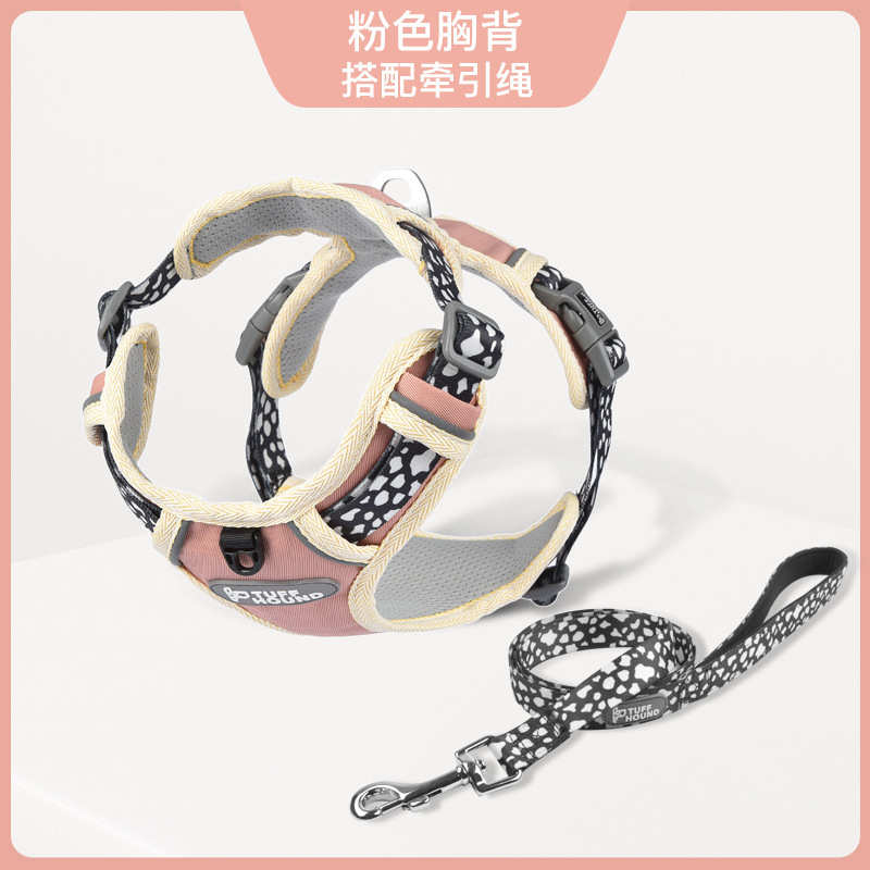 狗狗小型狗绳批发胸tuffhound链外出犬它背带狗 愿宠物用品牵引绳