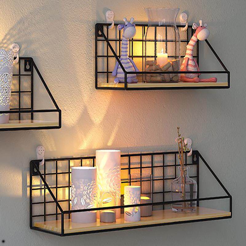 免打孔墙上置物架床头卧室墙壁挂架壁挂篮挂墙宿舍神器墙面收纳架