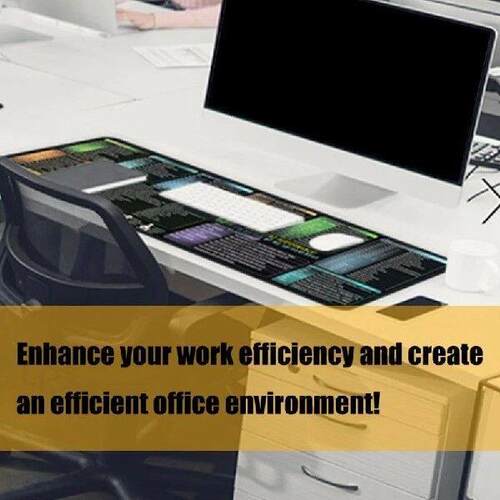 Large Waterproof Desk Pad with Excels and Word Shortcut