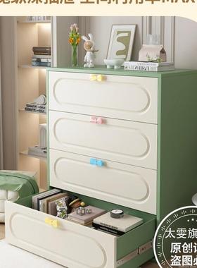 钢制防尘14270斗柜家用纳卧室奶油风容量铁皮大收储屉物柜铁艺多层抽柜