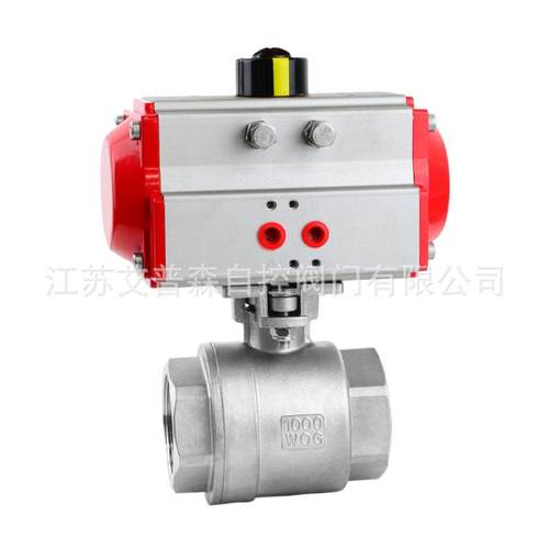 双作用气动二片三片式螺纹气体蒸汽球阀Q611F-16PDN15-DN100供应