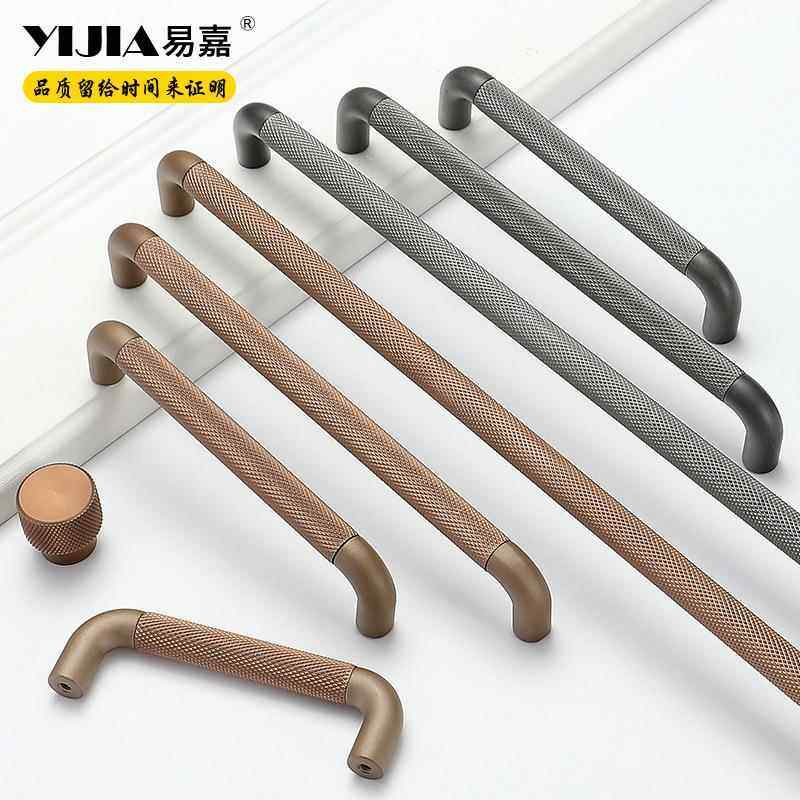 易嘉工业风衣柜门拉手现代简约高档轻奢长条橱柜抽屉柜子门把手