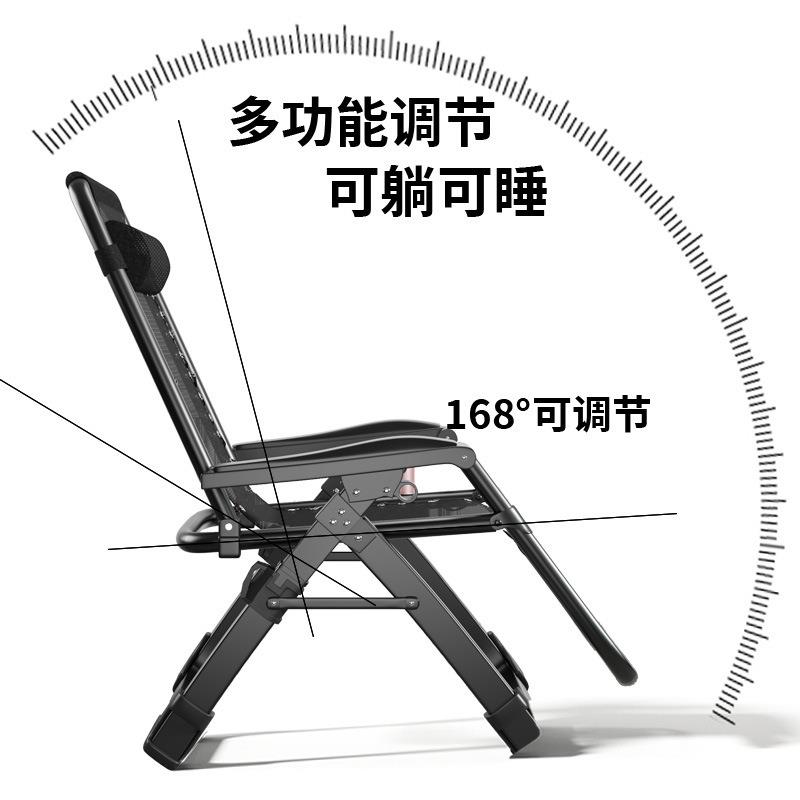 简易躺椅午休折叠午睡床结实耐用单人便携轻便夏天办公室靠背椅子