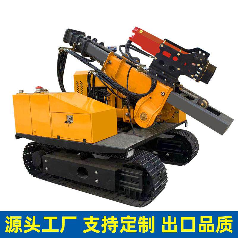 跨境徐州恒兴金桥机械太阳能履带螺旋钻孔机压桩机光伏打桩机R6