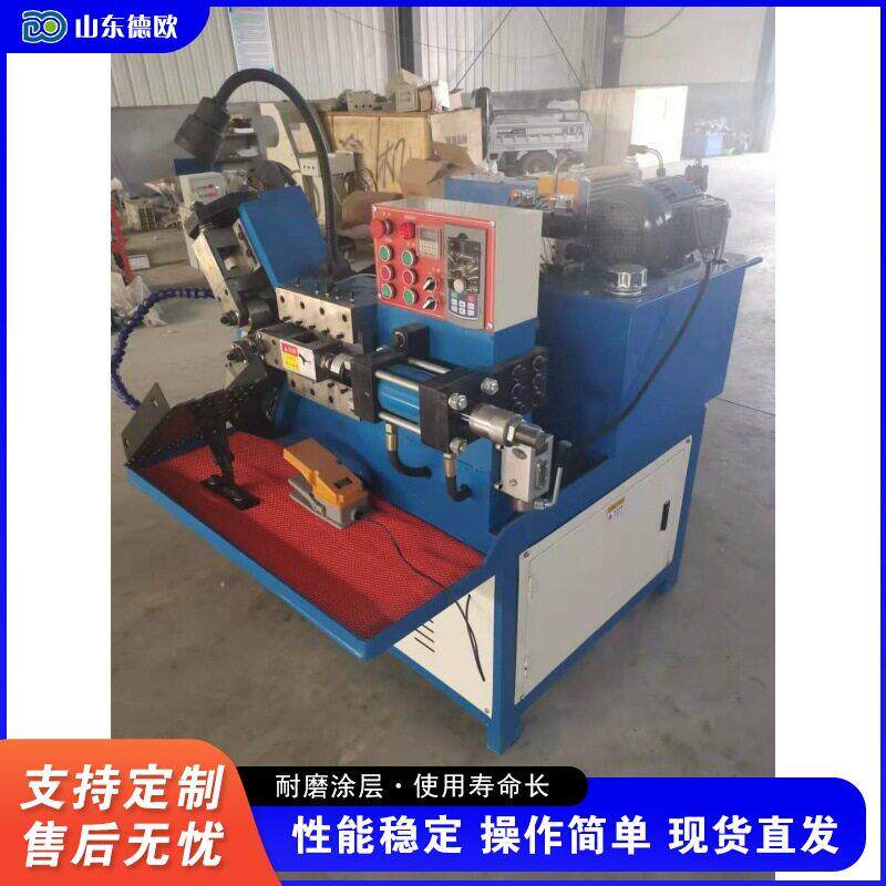 空心管螺纹液压三轴滚丝机圆管外圆网纹成型机斜纹滚压压花机
