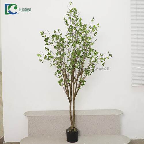 仿真瓜子叶树百搭款式绿植盆栽人造植物厂家仿真树植物落地盆景
