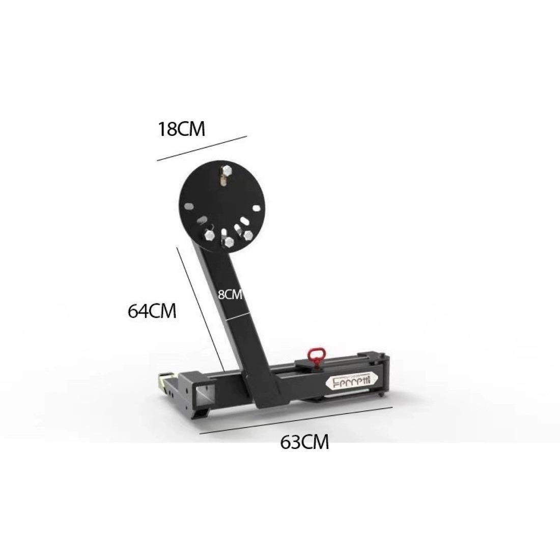 备胎架 越野车SUV备胎支架 拖车杠方口通用 Hitch Tire Carrier