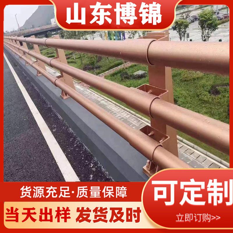 桥梁防撞护栏河道304不锈钢栏杆铁艺大桥栏杆扶手河道防撞护栏