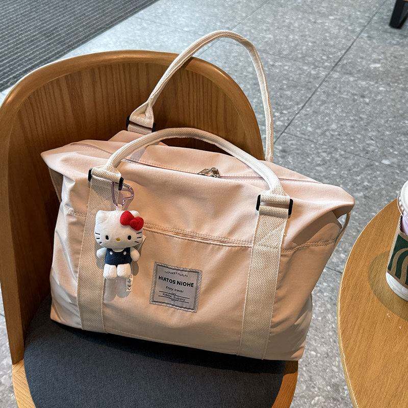日本新款大容量高颜值短途收纳旅行包可套拉杆箱手提行李袋待产包