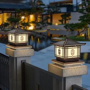 阳能柱头灯户外防TXZS100水中式口庭院围墙灯别墅花坪园门景观装