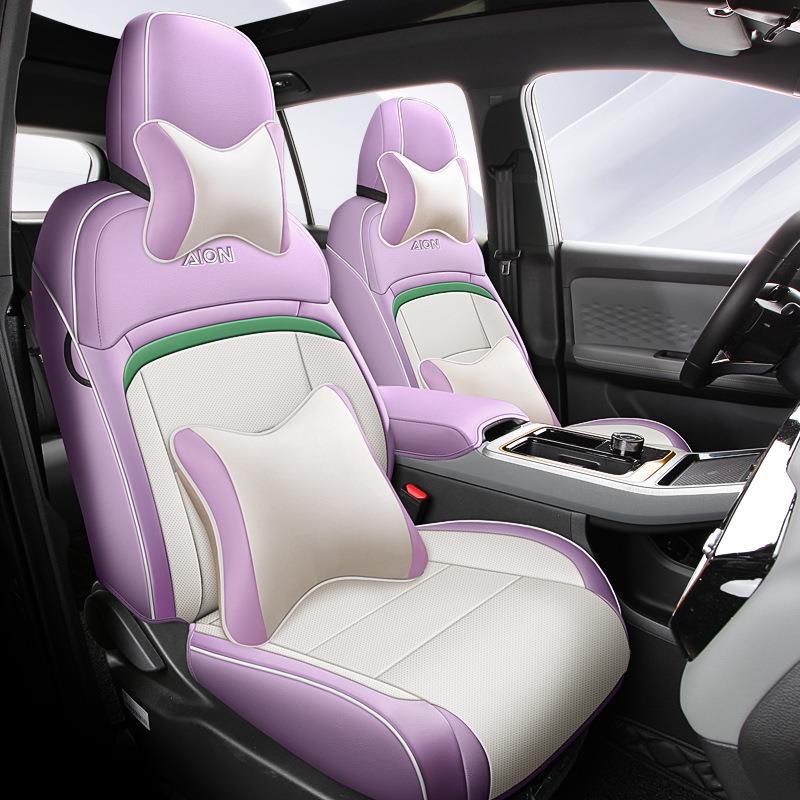 适用广汽埃安Y专车专用汽车坐垫四季纯电动五座一车一版全皮座套