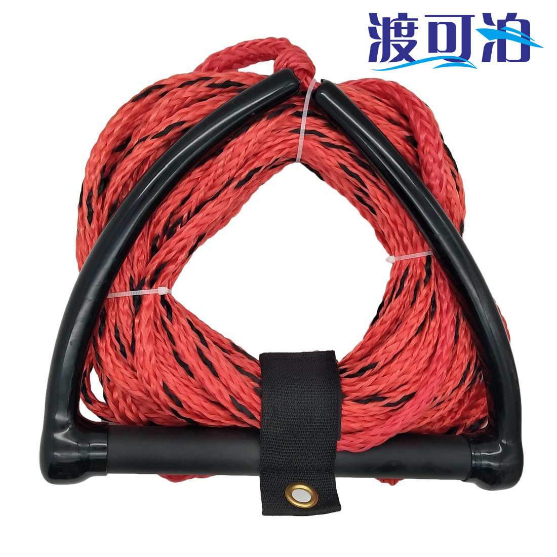 冲浪滑水拉绳拖绳板 尾 快艇绳摩托艇60ft75ft 波滑水板