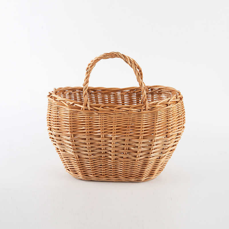 北欧风编织收纳筐厨房姜蒜收纳篮柳藤编买菜手提篮复古壁挂蓝,收纳整理,其他收纳篮,淘宝优惠券,粉丝福利购,淘宝优惠卷