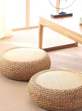 藤团客厅草编家ZSyJ7aAM用拜地蒲上坐垫加厚编圆形榻榻米日式佛坐