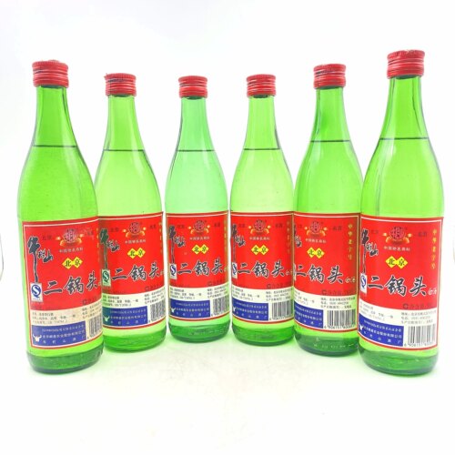 2009年46度牛栏山二锅头500ml*6瓶清香型纯粮酿造口粮老酒