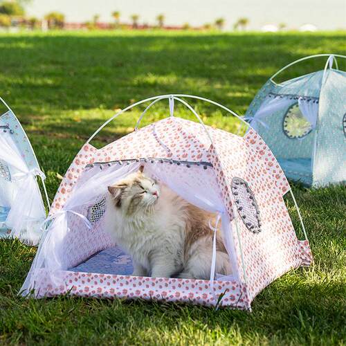 厂家直销猫窝夏季帐篷狗窝四季通用小型犬窝狗窝宠物猫窝