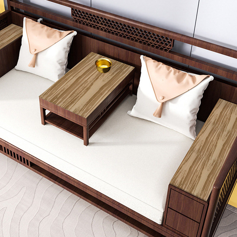 中式木纹实木沙发桌布扶手垫三连坐长椅子罗汉床皮革桌垫防水盖布