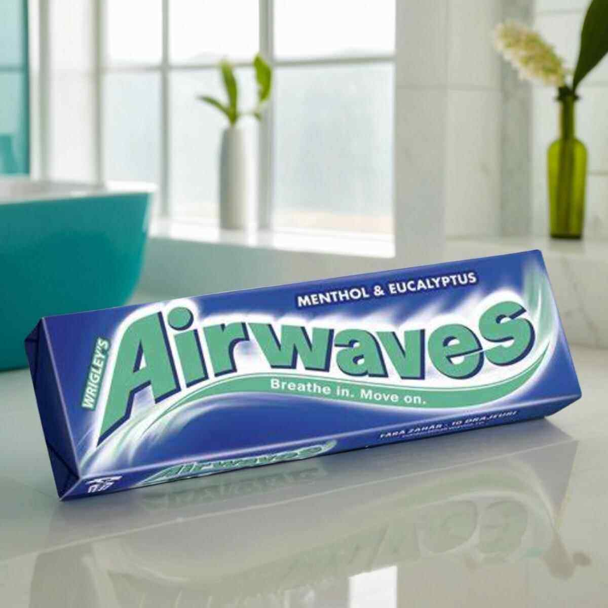 香港进口爽浪无糖口香糖薄荷味10粒条装14G清新口气办公室小零食