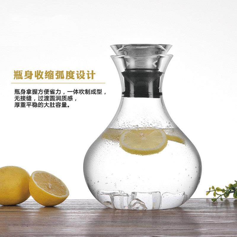 防爆凉冷水壶高硼硅耐热高温玻璃醒酒器大容量果汁水具茶壶