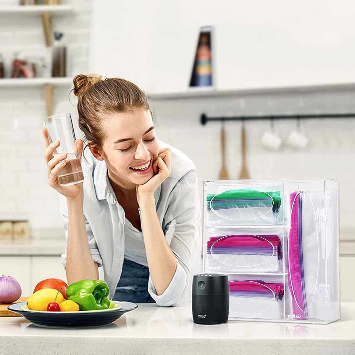 透明亚克力拉链袋整理器 收纳袋组织箱纸巾盒收纳,基础建材,亚克力板,淘宝优惠券,粉丝福利购,淘宝优惠卷