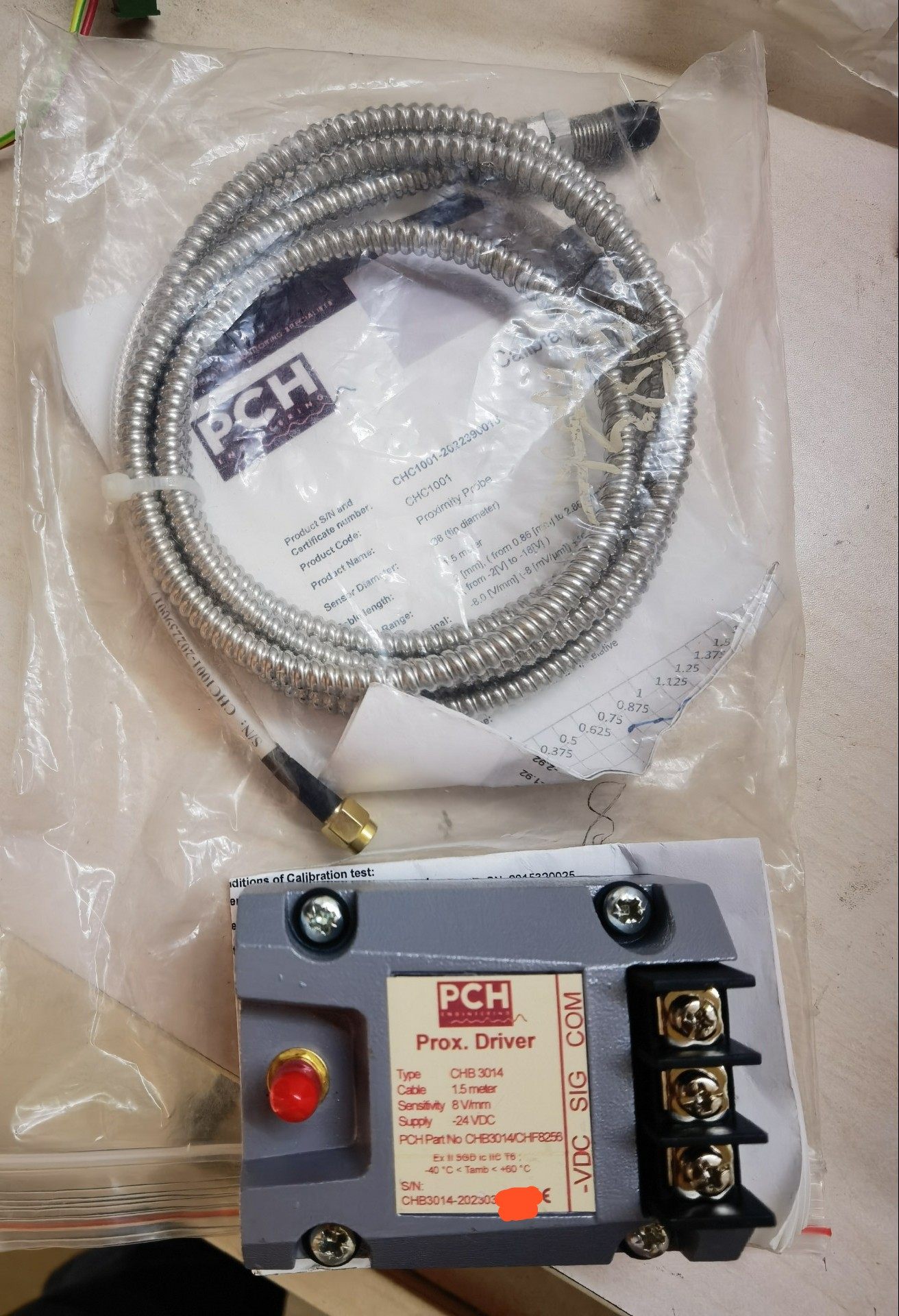 PCH传感器前置器，CHB3014放大器全新一套。