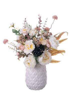 墙仿真家居柳岸家饰墙手手札拂挂婚庆春风花厂捧花束cf01421