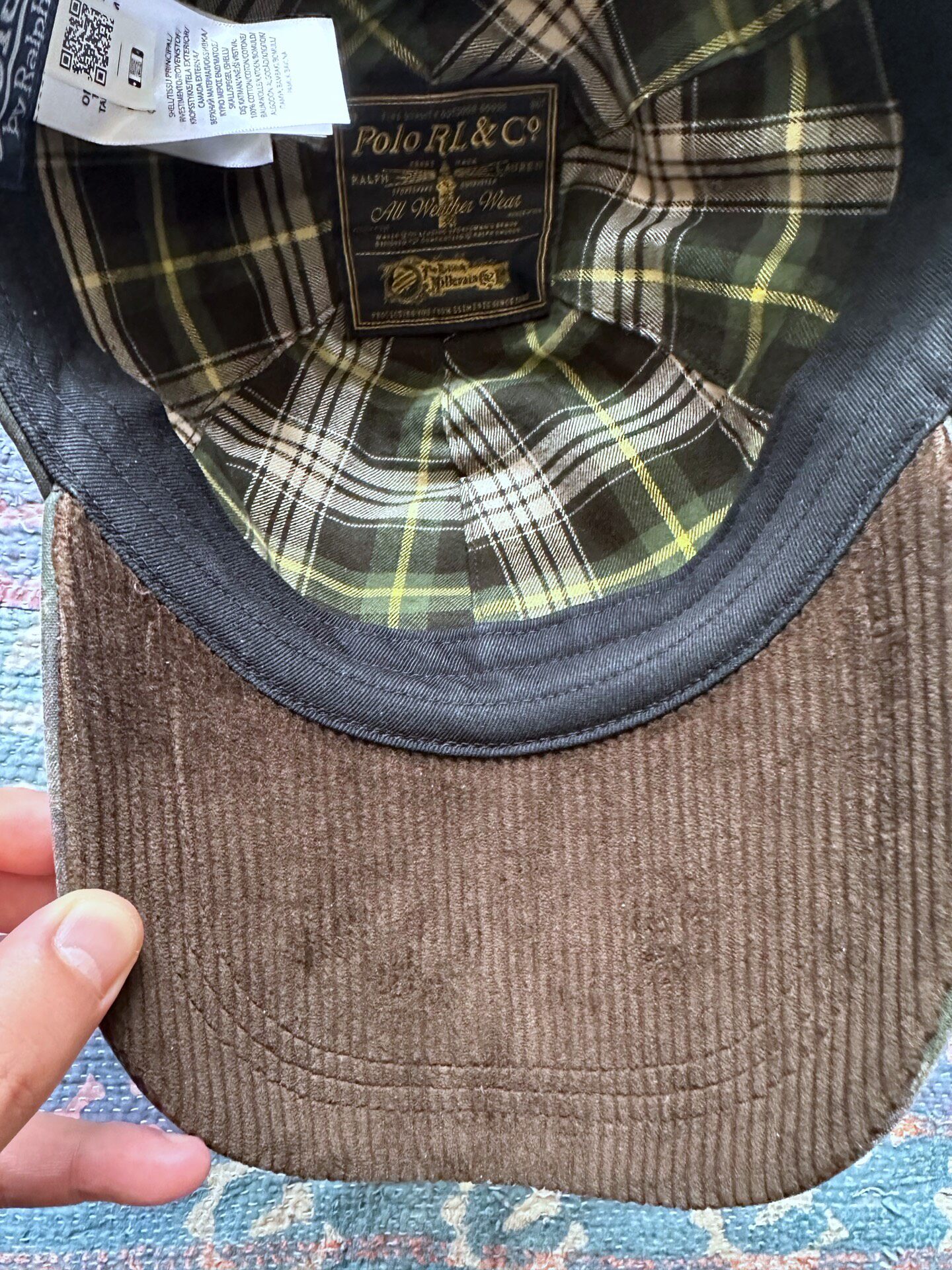 POLO RALPH LAUREN Dark Green Baseball Cap — detail